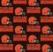 Licensed NFL Cleveland Browns Cotton 6735D Fabric by the Yard